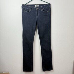 Paige Peg Straight Jeans Women’s Size 29 Blue Denim Low Rise Stretch Casual